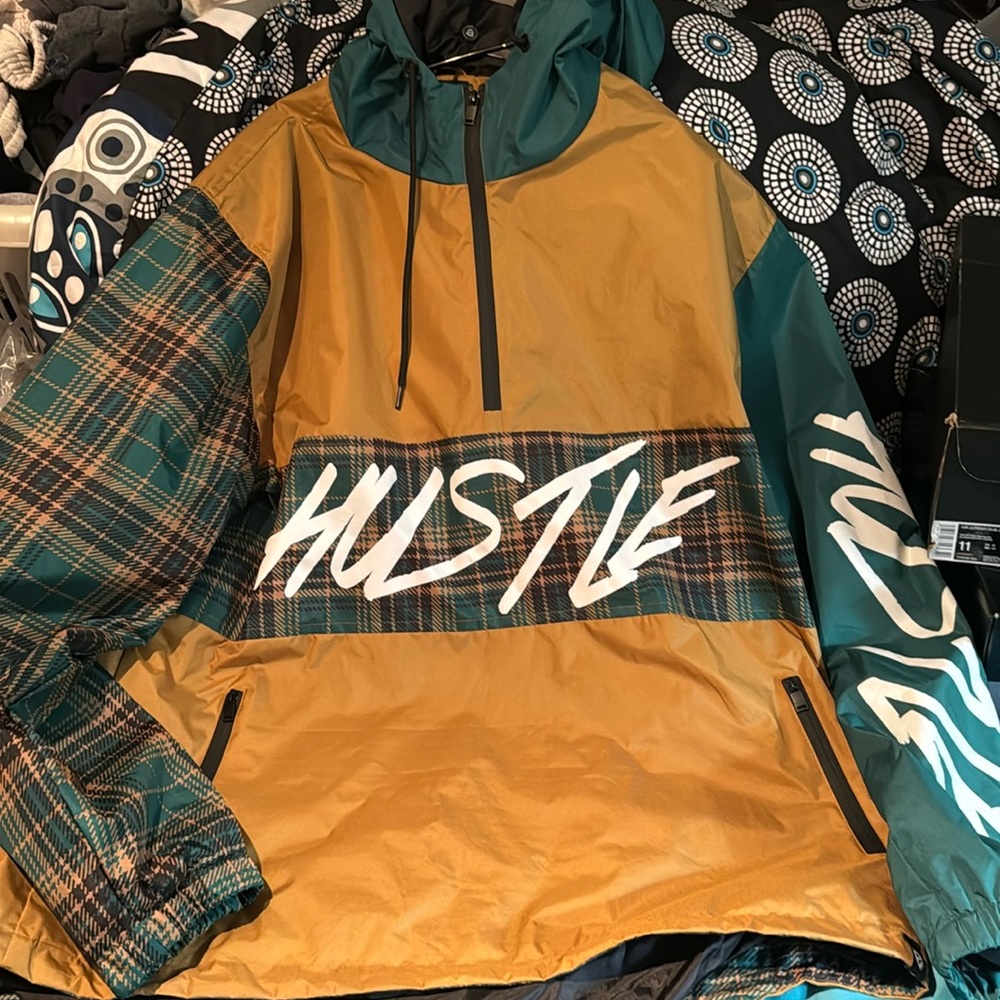 Encrypted Hustle Windbreaker